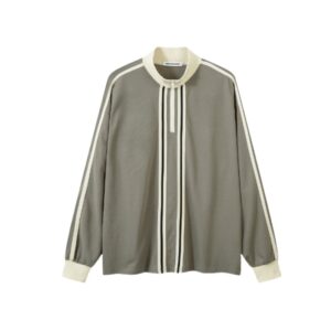 Half-Zip Stand Collar Sweatshirt